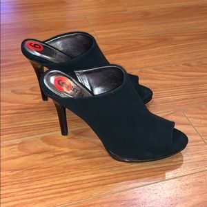 Black stiletto mules N w/o Tags.